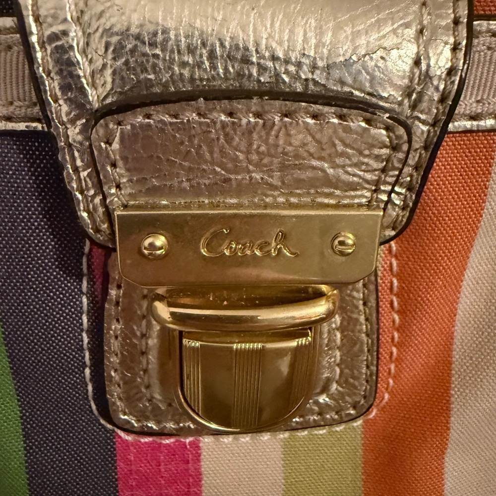 Coach Striped Crossbody Bag in Multicolor - Picture 2 of 7